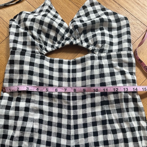 Zara checkered gingham jumpsuit - Picture 10 of 10
